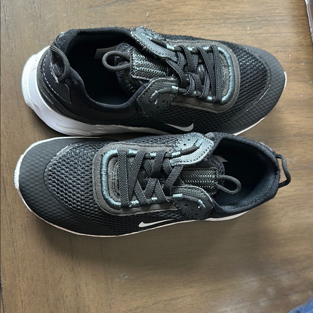Nike Black and White react sneakers